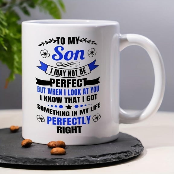To My Son Mug Sons from Mom Dad Best Ever Coffee Cup My Teenage Boy Graduation Present Men 11Oz
