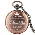 thumbnail image 1 of To My Son Personalized Pocket Watch, 1 of 5