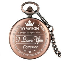 To My Son Personalized Pocket Watch