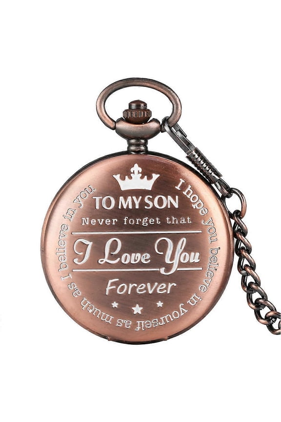 To My Son Personalized Pocket Watch