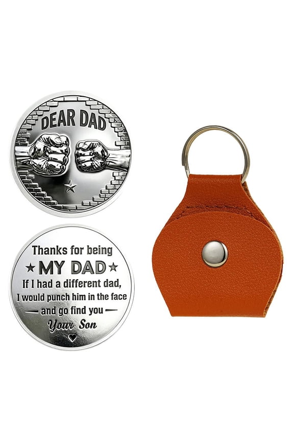 To My Son Pocket Hug from Dad,Son Keychain from Dad,Keychain with Leather Pocket,Father to So n Keepsake Gifts