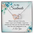 thumbnail image 1 of To My Soulmate When I Tell You I Love You Inseparable Necklace, 1 of 20