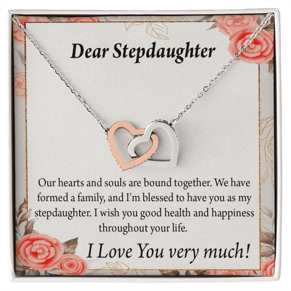 To My Stepdaughter Bound Together Inseparable Necklace