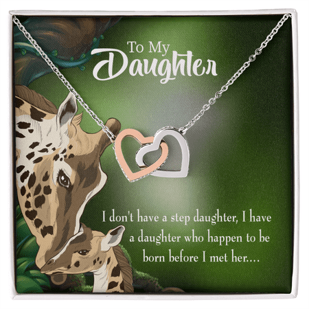 To My Stepdaughter I Have a Daughter From Mom Inseparable Necklace