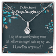 thumbnail image 1 of To My Stepdaughter Love & Support Alluring Ribbon Necklace Message Card, 1 of 20