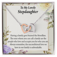 thumbnail image 1 of To My Stepdaughter Unbreakable Bond Inseparable Necklace, 1 of 20