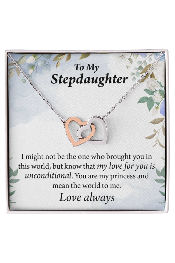 To My Stepdaughter Unconditional Love Inseparable Necklace