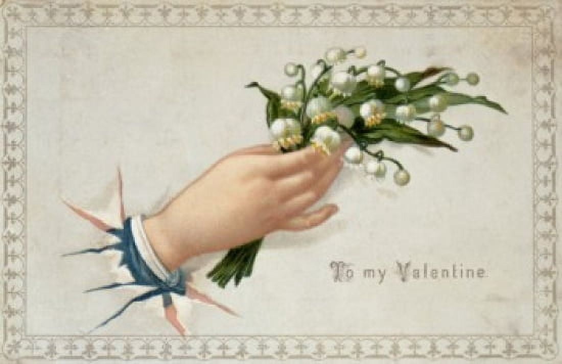 To My Valentine Nostalgia Cards Canvas Art - (18 x 24)