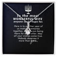 thumbnail image 1 of To My Wife Anyone Who Could Hope For Alluring Ribbon Necklace Message Card, 1 of 20