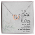 thumbnail image 1 of To My Wife Be Strong Inseparable Necklace, 1 of 20