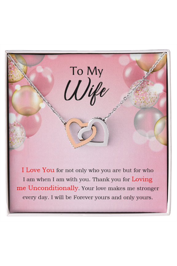To My Wife Birthday Message Loving Me Unconditionally Inseparable Necklace