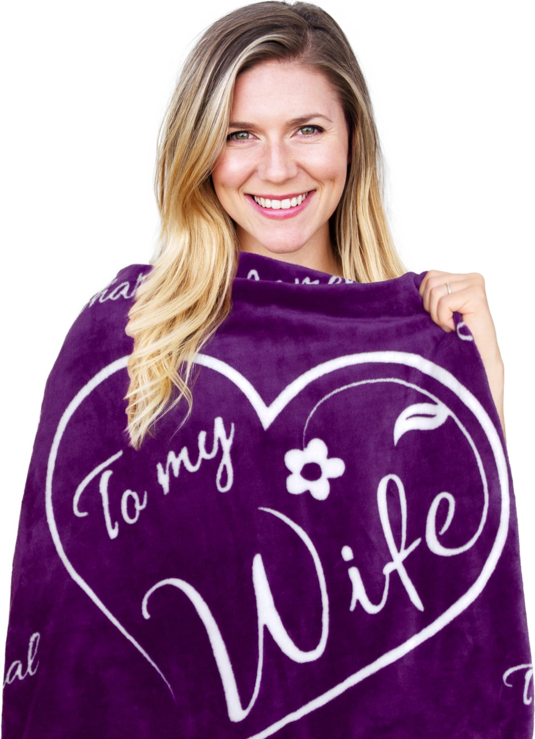 To My Wife Blanket by ButterTree Adult Christmas Gifts for Wife