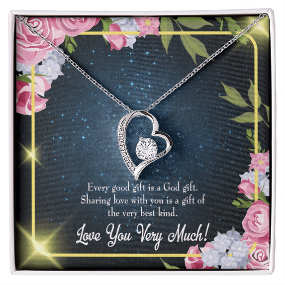 To My Wife Every Good Forever Necklace w Message Card
