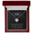 thumbnail image 1 of To My Wife Gift, If I Had to Choose, Love Knot Pendant Necklace, 1 of 11