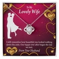 thumbnail image 1 of To My Wife Happy Ever After Infinity Knot Necklace Message Card, 1 of 17