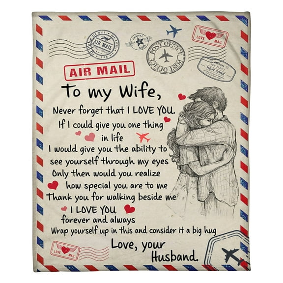 To My Wife How Special You Are To Me Fleece Blanket Family, Birthday, Couple, Lovers Gift Home Decor and Comfy, 50x60in Fleece Blanket