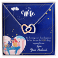 thumbnail image 1 of To My Wife I Chose Happiness Inseparable Necklace, 1 of 20