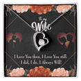 thumbnail image 1 of To My Wife I Love You Then and Now Forever Necklace w Message Card, 1 of 20