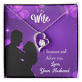 thumbnail image 1 of To My Wife I Treasure and Adore You Forever Necklace w Message Card, 1 of 20