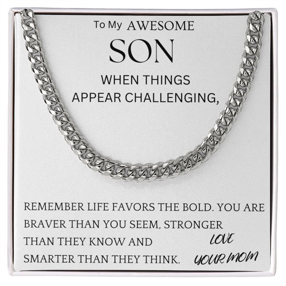 To My Wife, I'll Be Your Backbone, Forever Love Necklace, Wife, Gold Forever Love Necklace