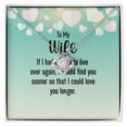thumbnail image 1 of To My Wife If I Had My Life Infinity Knot Necklace Message Card, 1 of 17