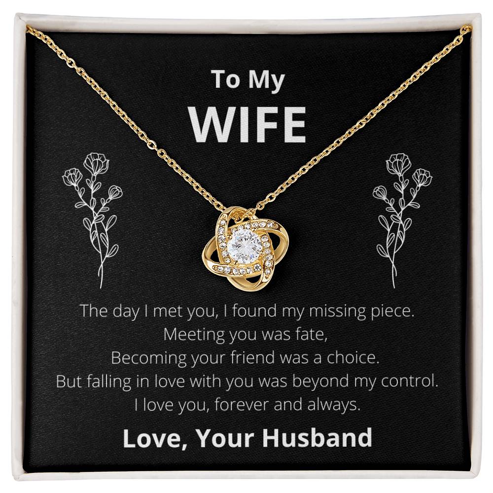 I Want All Of My Lasts To Be With You - Gift For Couples, Personalized Love Knot Necklace