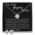 thumbnail image 1 of To My Wife Love Knot Necklace and Earring Set Gorgeous packaging and unique gift card message perfect wedding anniversary gift, 1 of 2