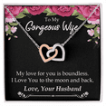 thumbnail image 1 of To My Wife My Love For You is Boundless Inseparable Necklace, 1 of 20