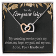 thumbnail image 1 of To My Wife My Unending Love For You Inseparable Necklace, 1 of 20