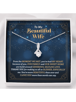 Wife - Last Breath Forever Love Necklace, Gift for Wife, Necklace for Wife, Wife Birthday Gift, Husband to Wife Gift, Anniversary Gift for Wife