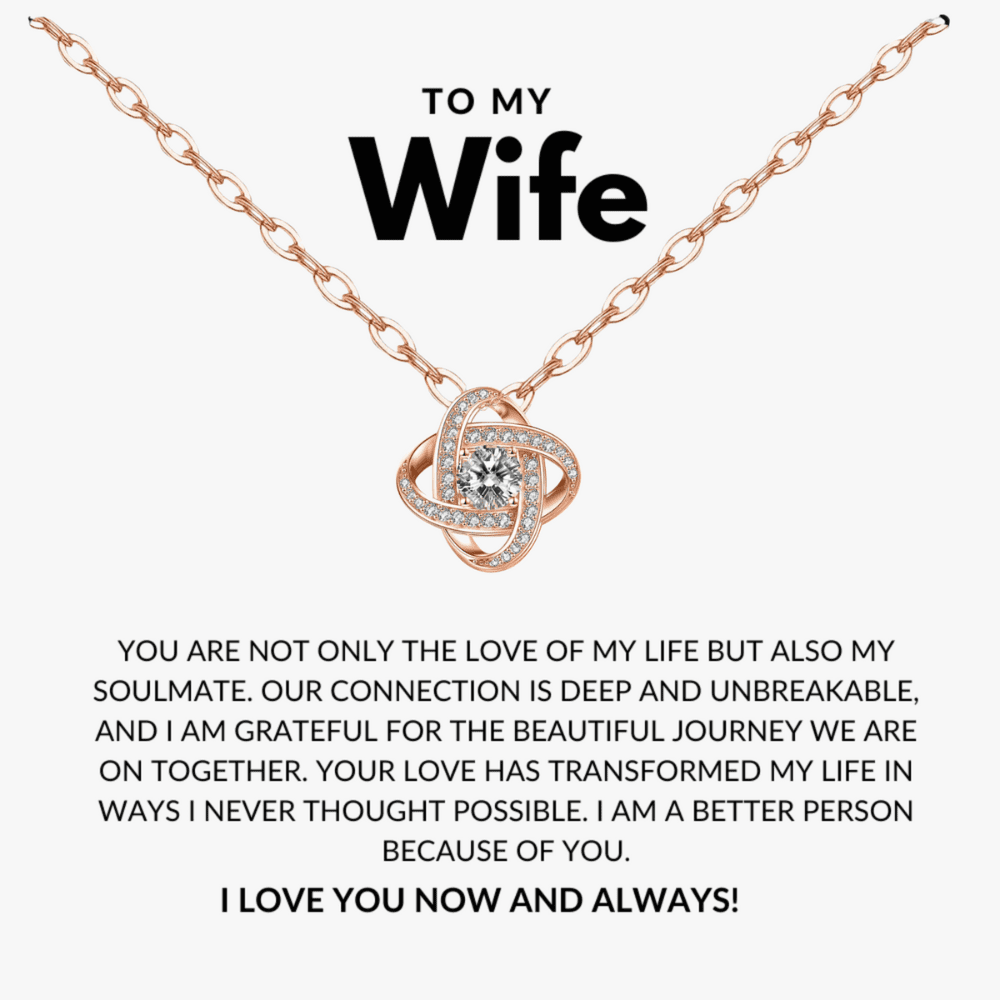 Message Card Husband And Wife Jewelry To My Wife Necklace From