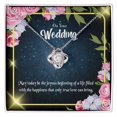 thumbnail image 1 of To My Wife On Your Wedding Infinity Knot Necklace Message Card, 1 of 17