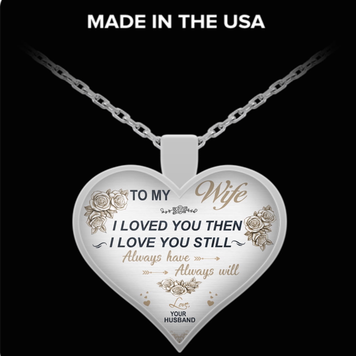 To my hot sale wife pendant