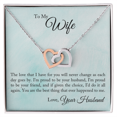 thumbnail image 1 of To My Wife Proud To Be Your Husband Inseparable Necklace, 1 of 20