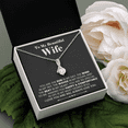 thumbnail image 1 of To My Wife The Sun The Wind Necklace, Perfect Wife, Sentimental Thoughtful Gift, Valentine's Day Jewelry, Gold Alluring Necklace, 1 of 6