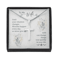 thumbnail image 1 of To My Wife Until Your Situation Change Cross Card Necklace w Stainless Steel Pendant, 1 of 20