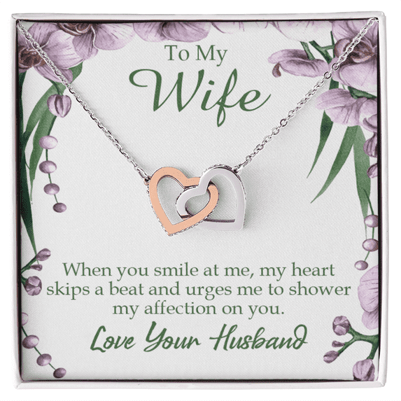 To My Wife When You Smile at Me Inseparable Necklace