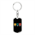 thumbnail image 1 of To My Wife  Wife Mom Nurse Symbols Stainless Steel or 18k Gold Premium Swivel Dog Tag Keychain, 1 of 16