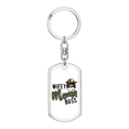 thumbnail image 1 of To My Wife  Wifey Mama Boss Stainless Steel or 18k Gold Premium Swivel Dog Tag Keychain, 1 of 16