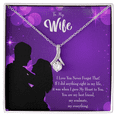 thumbnail image 1 of To My Wife  You Have my Heart Alluring Ribbon Necklace Message Card, 1 of 20