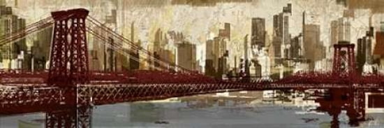 To New York Canvas Art - Kyle Mosher (8 x 24)