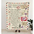thumbnail image 1 of To Our Daughter Love Mom and Dad Letter Blanket Cozy Gift To Daughter From Parents Christmas Birthday Gift, 1 of 9