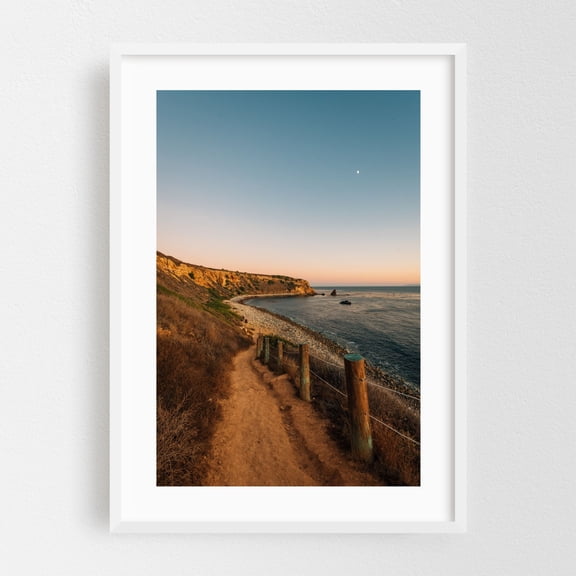 To Pelican Cove - Rancho Palos Verdes California Photography White Framed Wall Art Print 12 x 18 inches