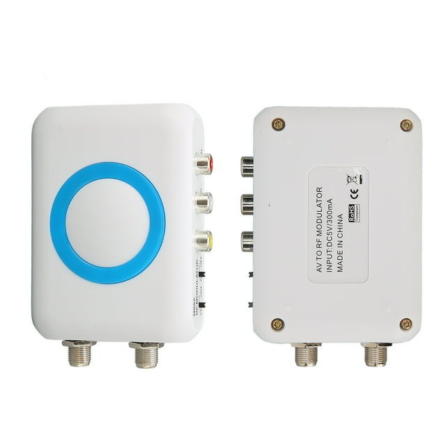 To RF Modulator, Composite AV To Coax Coaxial VHF Demodulator Converter