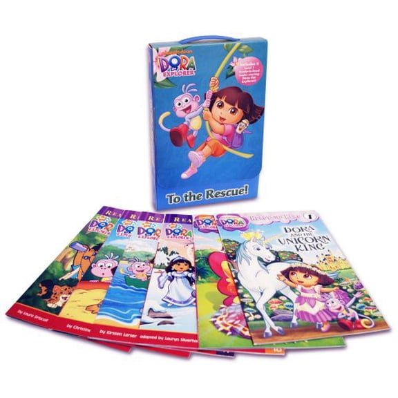 Pre-Owned To the Rescue!: Dora's Mystery of the Missing Shoes; Dora Helps Diego!; Dora and the Unicorn King; Crystal Kingdom Adventures; Dora and the Baby Crab; ... (Dora Paperback