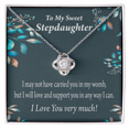 thumbnail image 1 of To Stepdaughter Love & Support Infinity Knot Necklace Message Card, 1 of 17