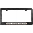 thumbnail image 1 of To Succeed Be Willing to Fail, Inspirational Motivational License Plate Tag Frame, Carbon Fiber Pattern, 1 of 1
