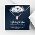 thumbnail image 1 of To The Best Mother Mother's Day Gift, Gift for Her, Gift for Her, Mother's Day Jewelry with Card, Card and Necklace Set for Mother's Day, Gift for Mom [Rose Gold Cube, No-Personalized Card], 1 of 12