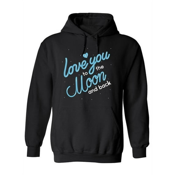 To The Moon And Back Design Hoodie Women -Image by Shutterstock, Female XX-Large