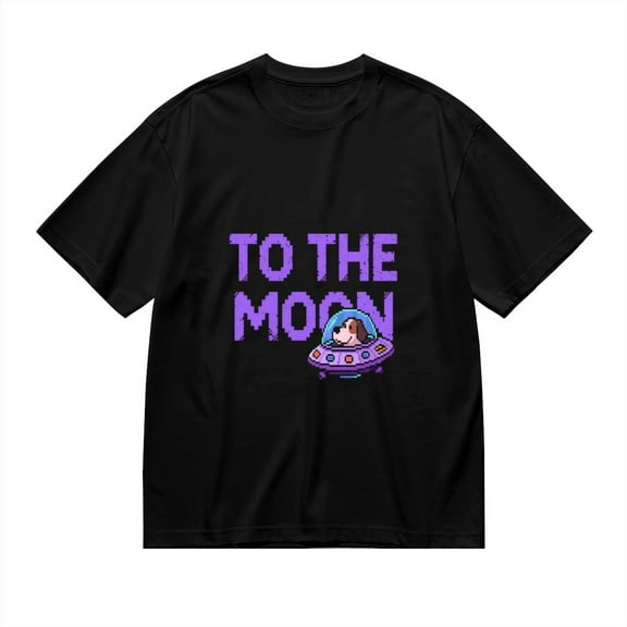 To The Moon, Astronaut Dog Print 2, T Shirt for Men, Vintage Graphic Tees Men, 23807079,M